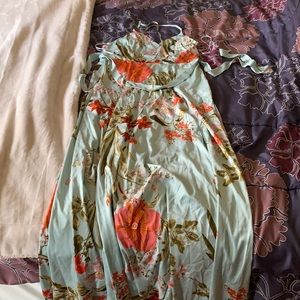 Lulus Still the One Sage maxi dress